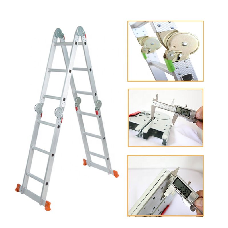 Escalera De Paso Interior Plegable De Aluminio Para El Hogar Para La Casa / Fijacion Del Hogar / Escalera De Uso Domestica