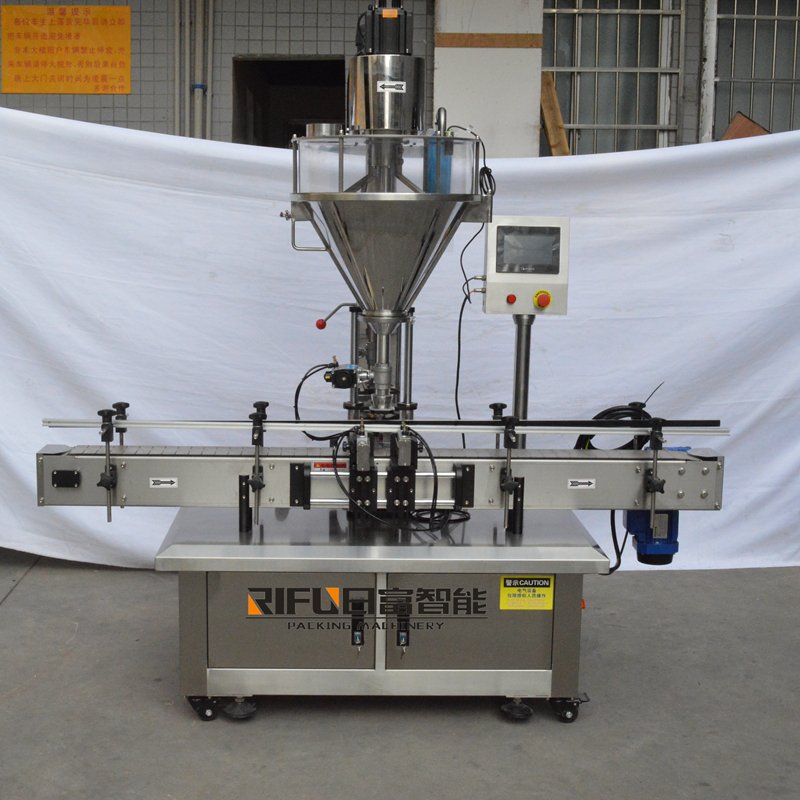 Automatic capsule coffee bottle powder filling machine Maquinas para el llenado de polvo