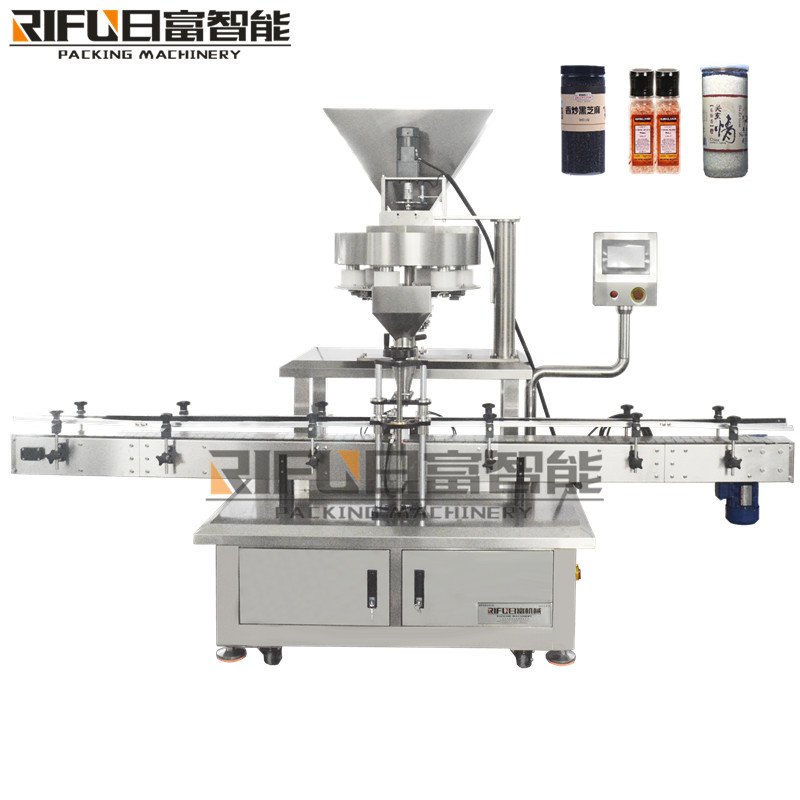 Automatic capsule coffee bottle powder filling machine Maquinas para el llenado de polvo