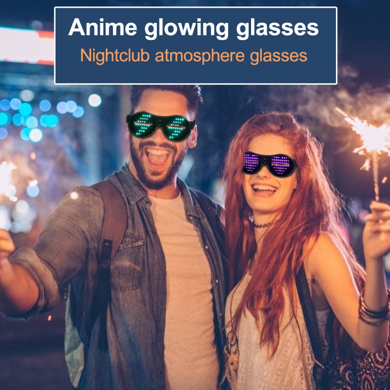 2021 New Hot Sale Multicolor Bright LED Glasses Festival LED Glow EL Glasses