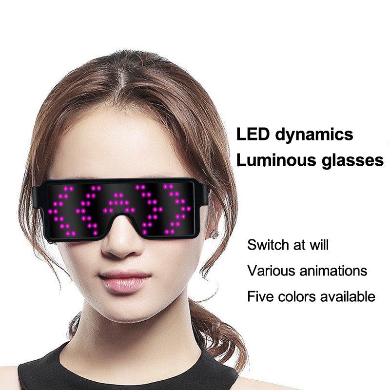 2021 New Hot Sale Multicolor Bright LED Glasses Festival LED Glow EL Glasses