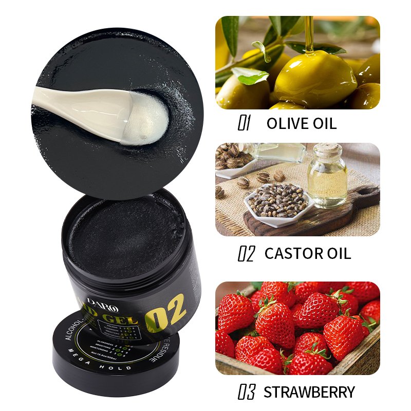 Factory custom hair wax dreadlocks styling products no flaking loc n gel edge control private label braiding gel