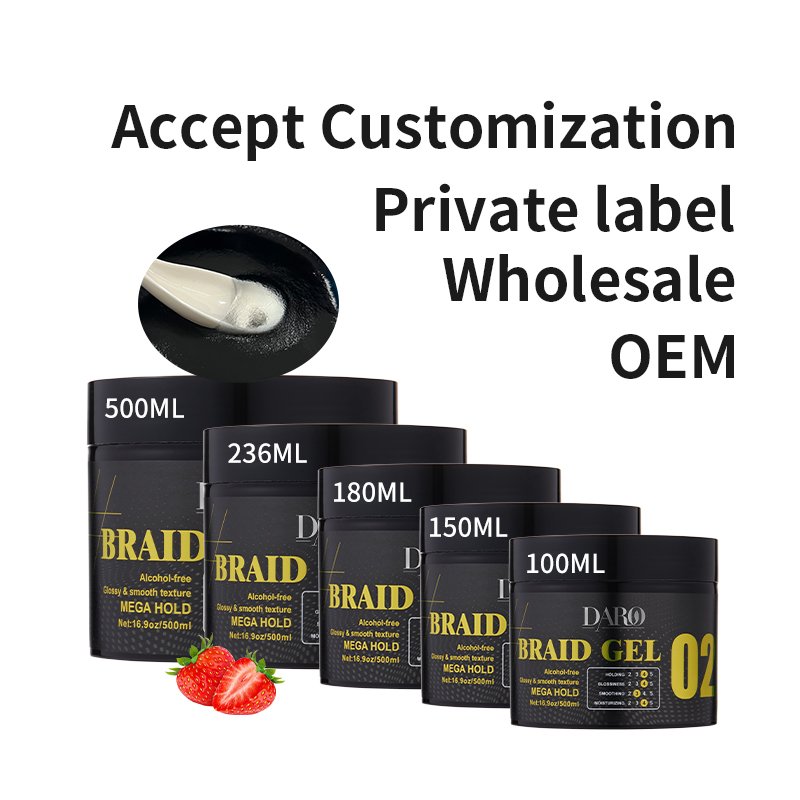 Factory custom hair wax dreadlocks styling products no flaking loc n gel edge control private label braiding gel