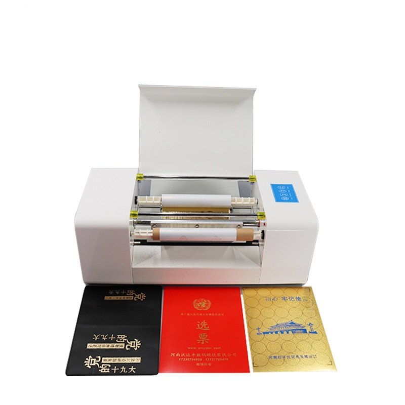 aluminum Low price foil Digital hot stamping machine automatic paper feed
