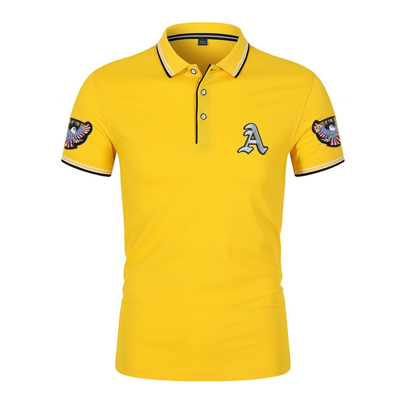Wholesale Custom Logo Embroidery Fit Short Sleeve Plus Size 100% Cotton Golf Polo T Shirt Unisex