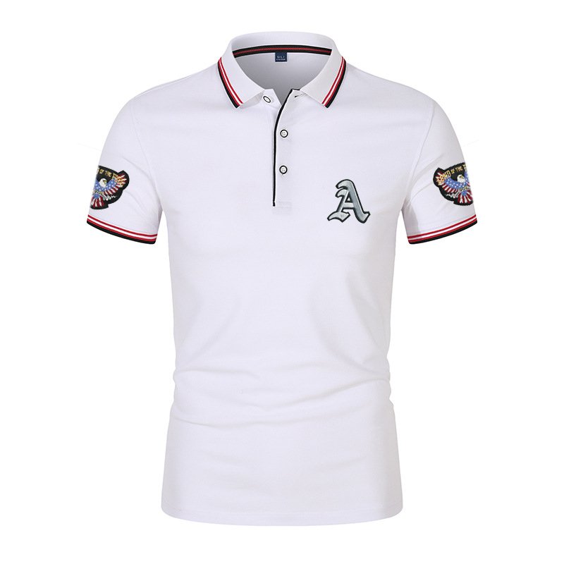 Wholesale Custom Logo Embroidery Fit Short Sleeve Plus Size 100% Cotton Golf Polo T Shirt Unisex