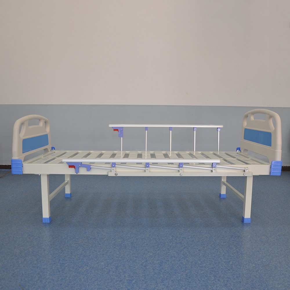 High Quality and Cheap Price Hospital Equipment ABS El-p2 Economic Solid Flat Hospital Bed with the strip steel Plate