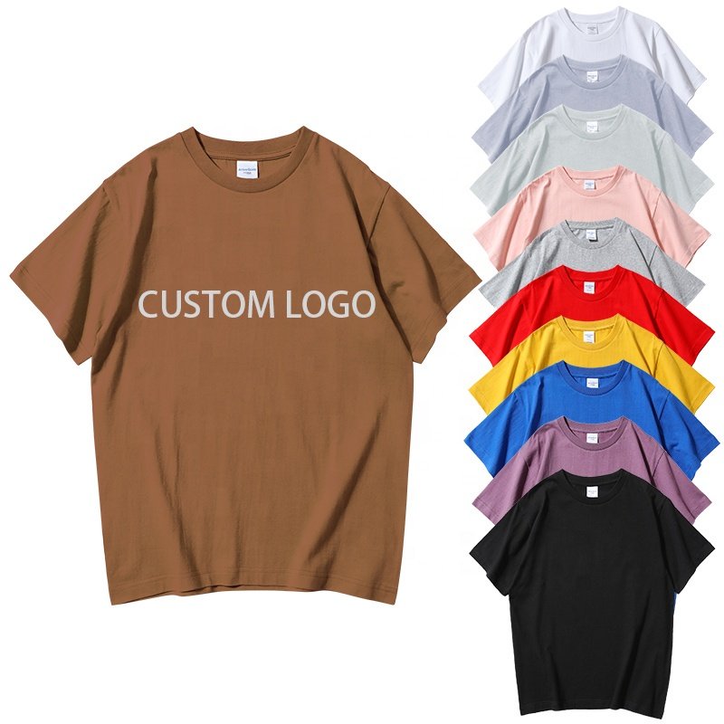 Wholesale 100% cotton TShirt plain heavyweight t shirt 240 gsm coyote thom brown t shirt for men