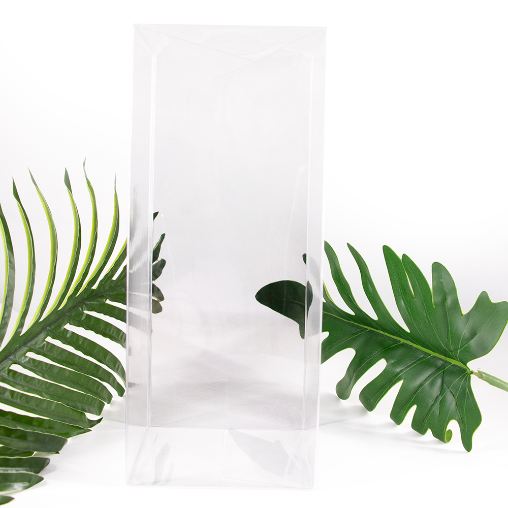 Plastico transparente impreso en PVC Embalaje plegable de acetato Caja de regalo de vinilo transparente PVC PET
