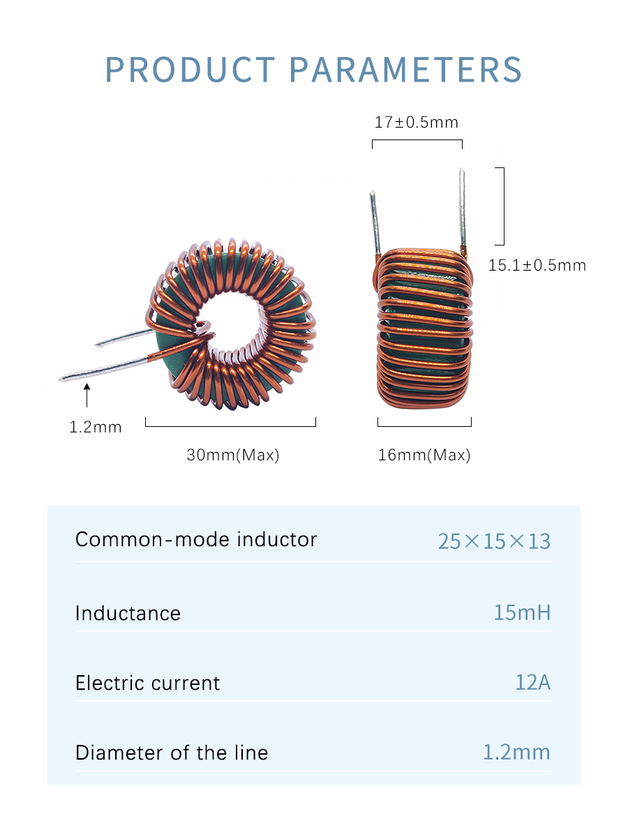High-current 5/15/25mH Power Inductor Passive Components use in Choke Power Supply and Audio Equipment