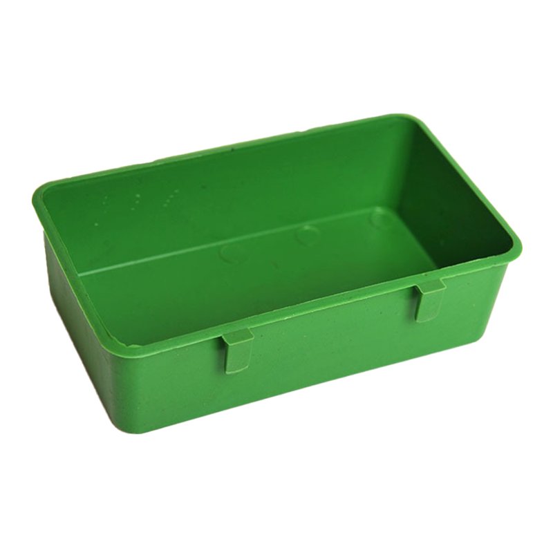 BD Bird Multi-Functional Square Food Box Bathtub Plastic Trough with Handle Water Bowl
