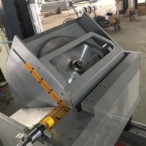 cortadora de doble cabezal para el aluminio pvc /aluminum windows and door fabrication machinery