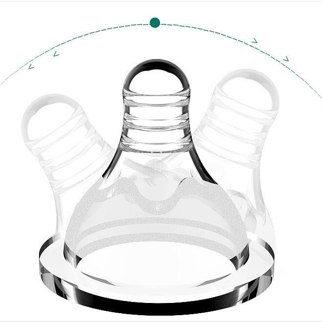 Silicona caliente de la botella de leche del bebe del silicon de la venta que bebe el biberon de la boca ancha