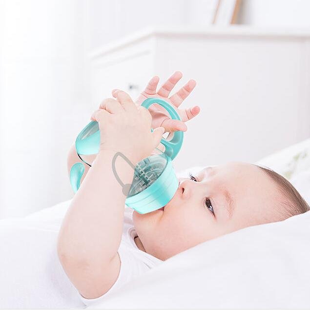 Silicona caliente de la botella de leche del bebe del silicon de la venta que bebe el biberon de la boca ancha