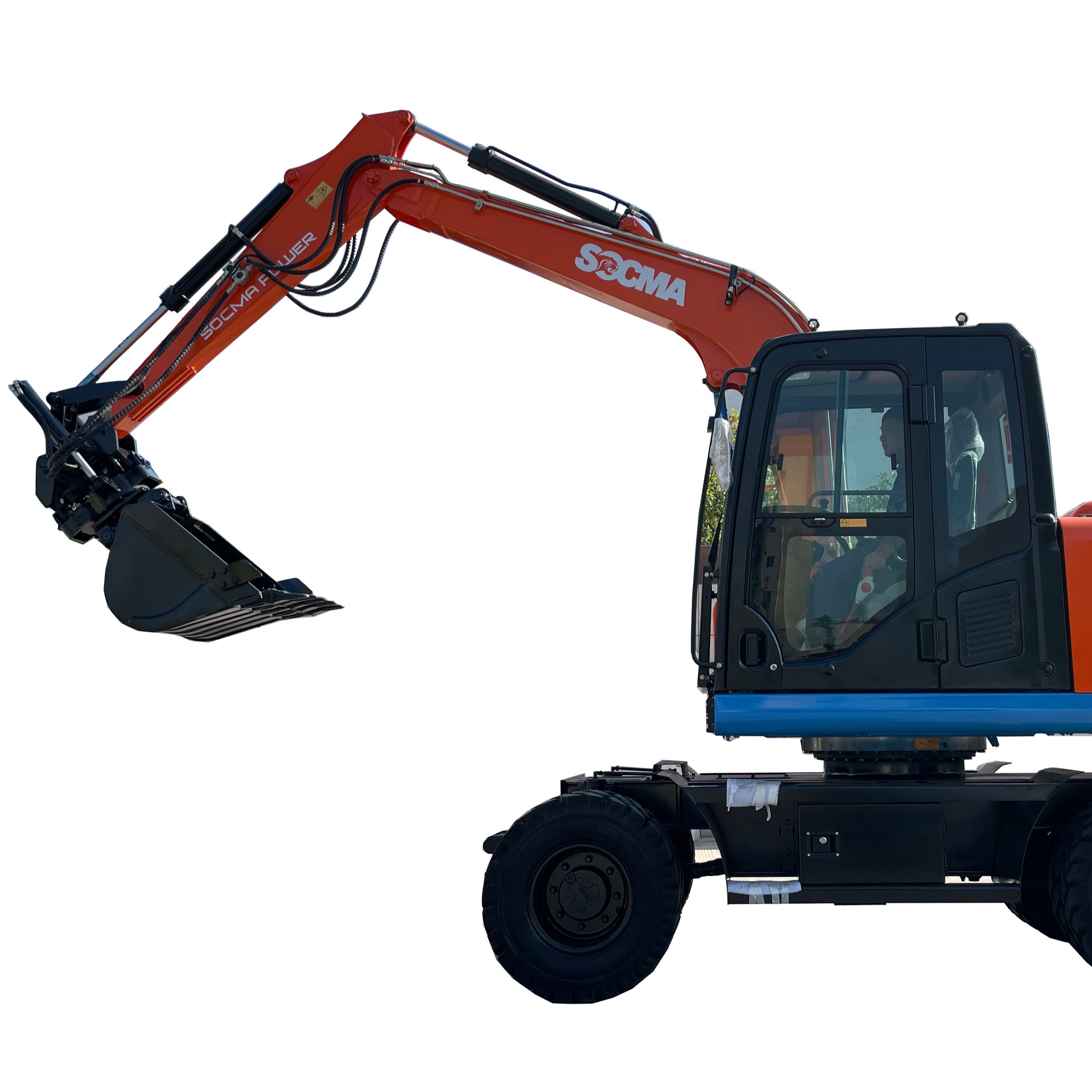 Hybrid electric 13ton wheel excavator