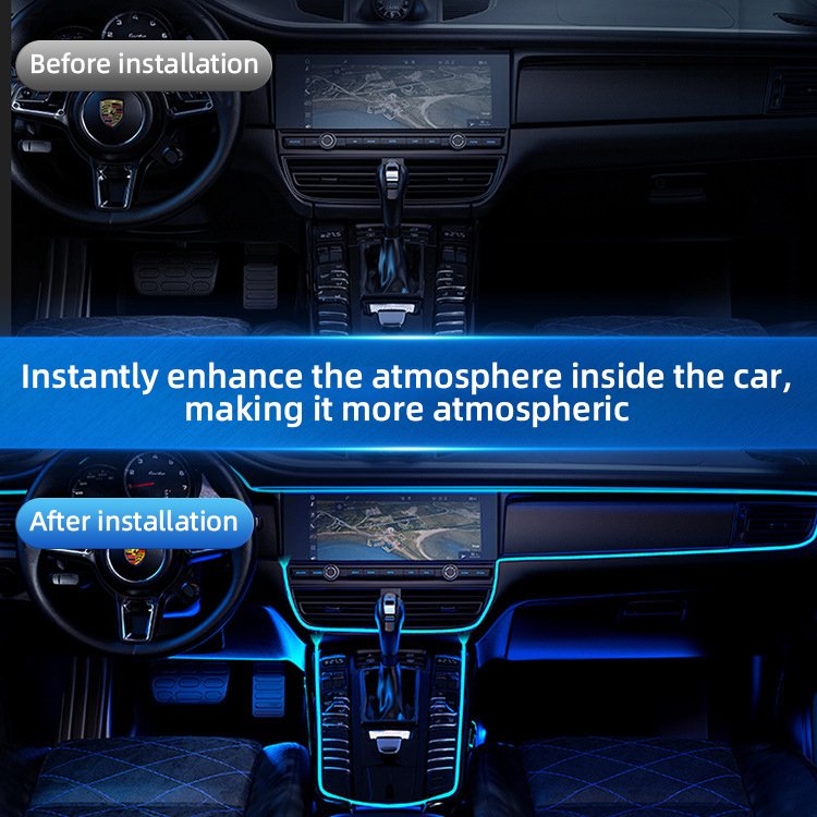 Auto LED Lights 5M Car Ambient Light Interior Car Neon Lamps LED RGB Interior Atmosphere LED Strips Lights