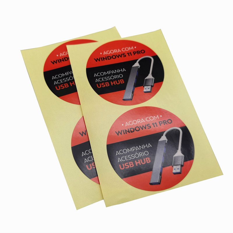 Manufacturers Custom Private Brand USB HUB Name Printing Logo Adhesive Sheet Labels Stickers for Packaging