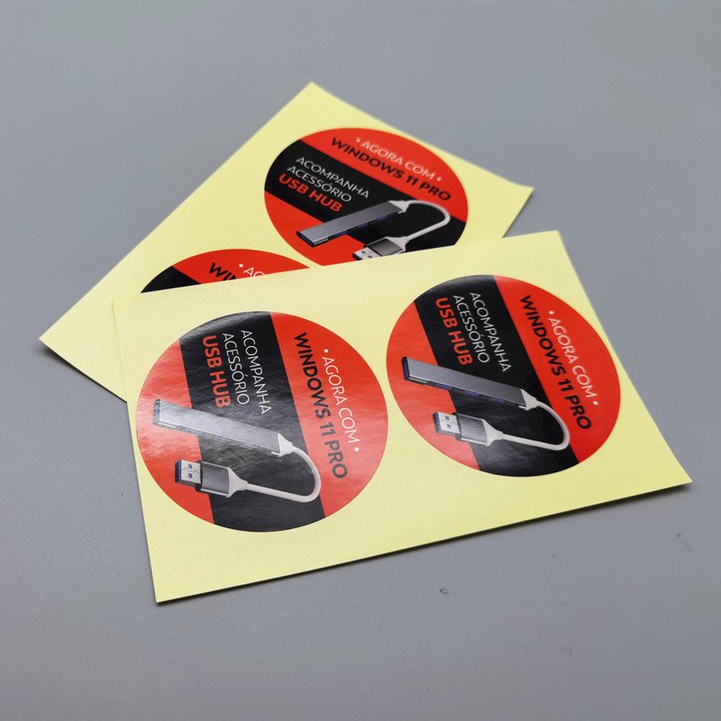 Manufacturers Custom Private Brand USB HUB Name Printing Logo Adhesive Sheet Labels Stickers for Packaging