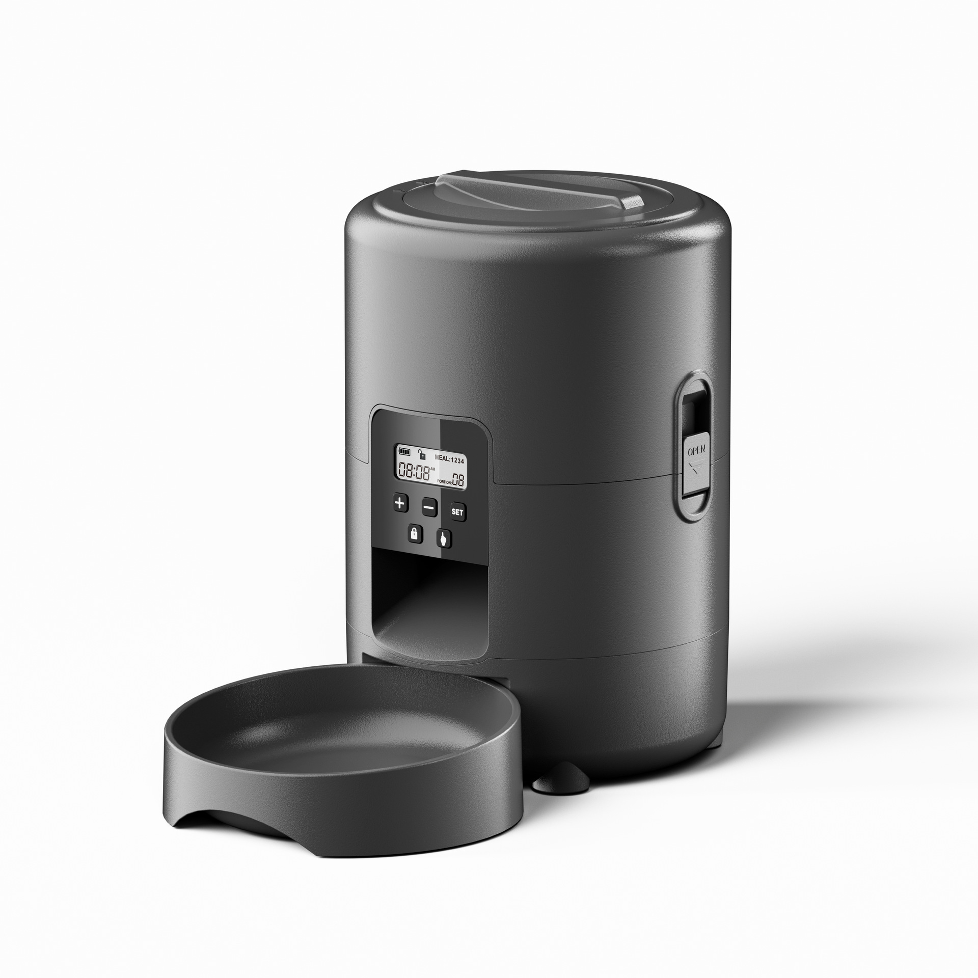2L Square Auto Pet Feeder with WiFi Dual Mode Button Control-Innovative Timed Automatic Pet Products Smart Control Pet Feeder