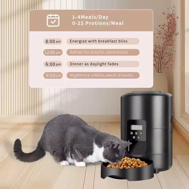 2L Square Auto Pet Feeder with WiFi Dual Mode Button Control-Innovative Timed Automatic Pet Products Smart Control Pet Feeder