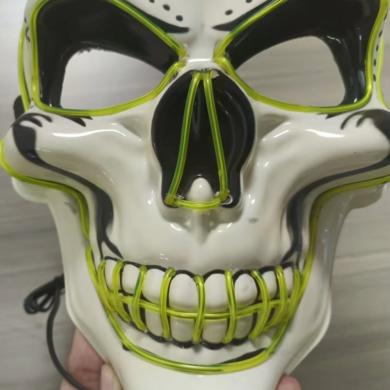 El Light Up Led Mask Colorful DarkLight Up Mask Costume Halloween Cosplay Costume Party Led El WireGlowing Face Mask