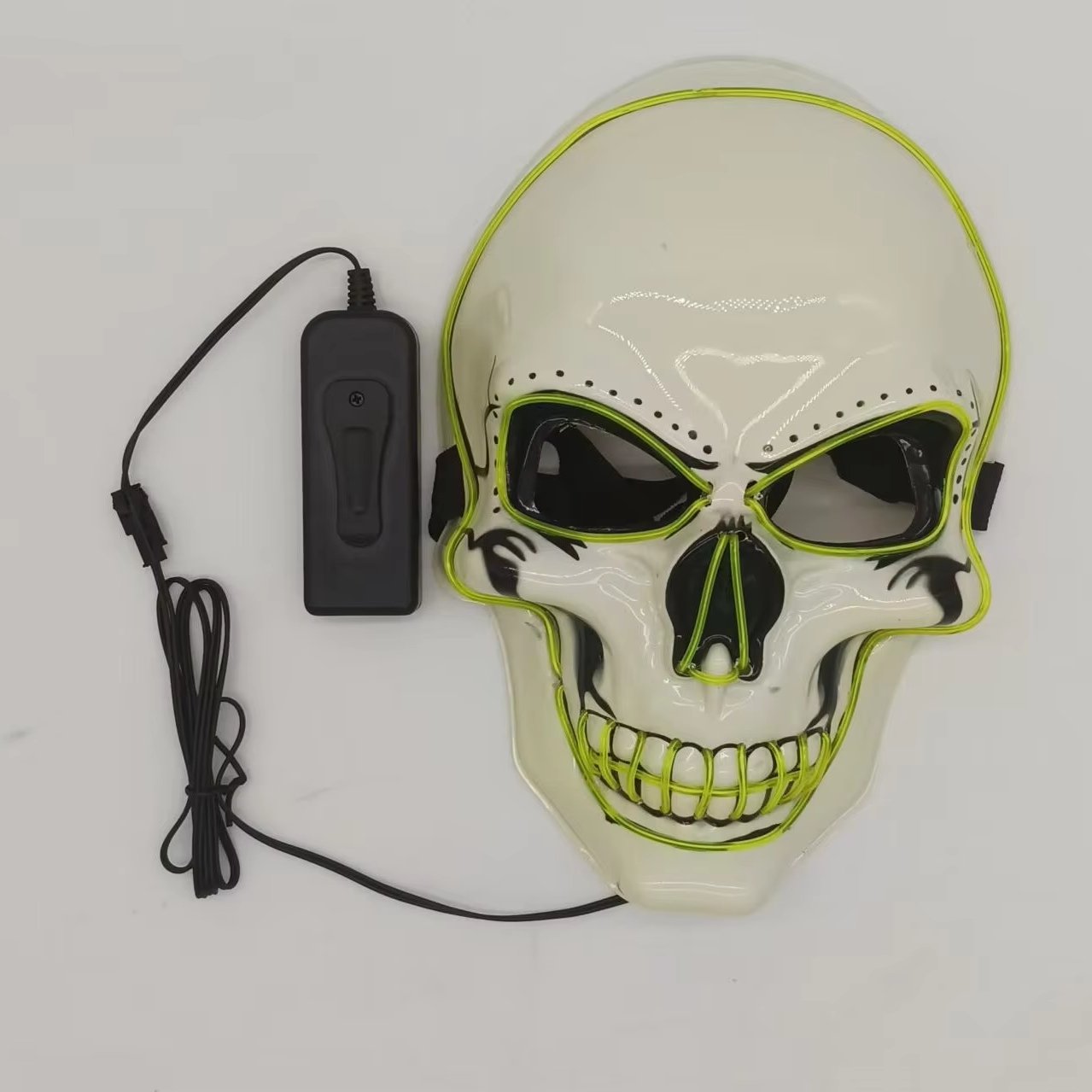El Light Up Led Mask Colorful DarkLight Up Mask Costume Halloween Cosplay Costume Party Led El WireGlowing Face Mask
