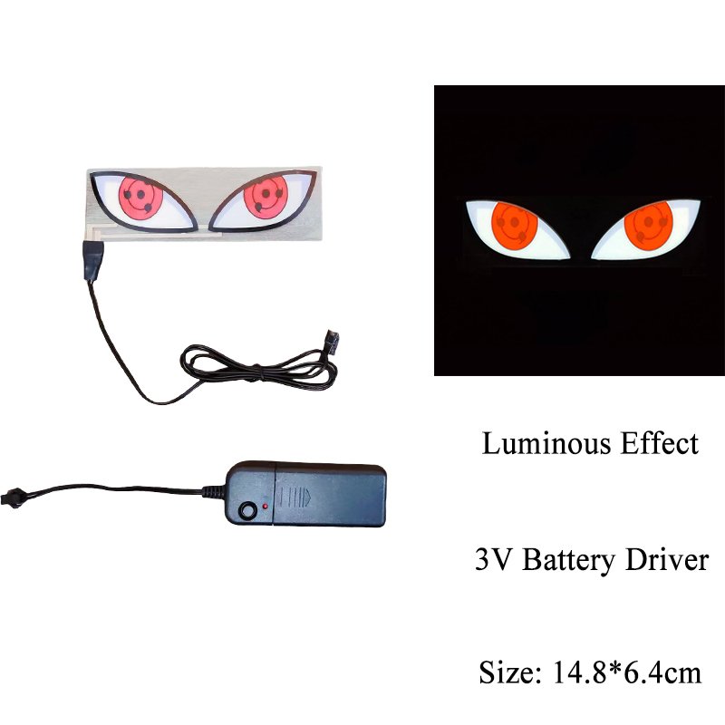 devil eye Warn LED EL Product Enthusiasts popular car decoration led glowing car sticker LED Lighting Car Sticker
