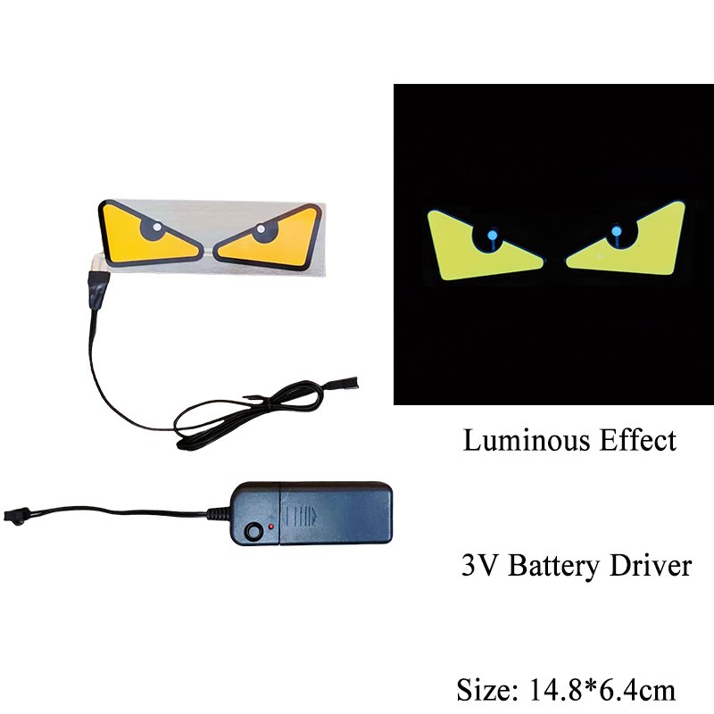devil eye Warn LED EL Product Enthusiasts popular car decoration led glowing car sticker LED Lighting Car Sticker