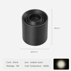 9W-Black-4000K