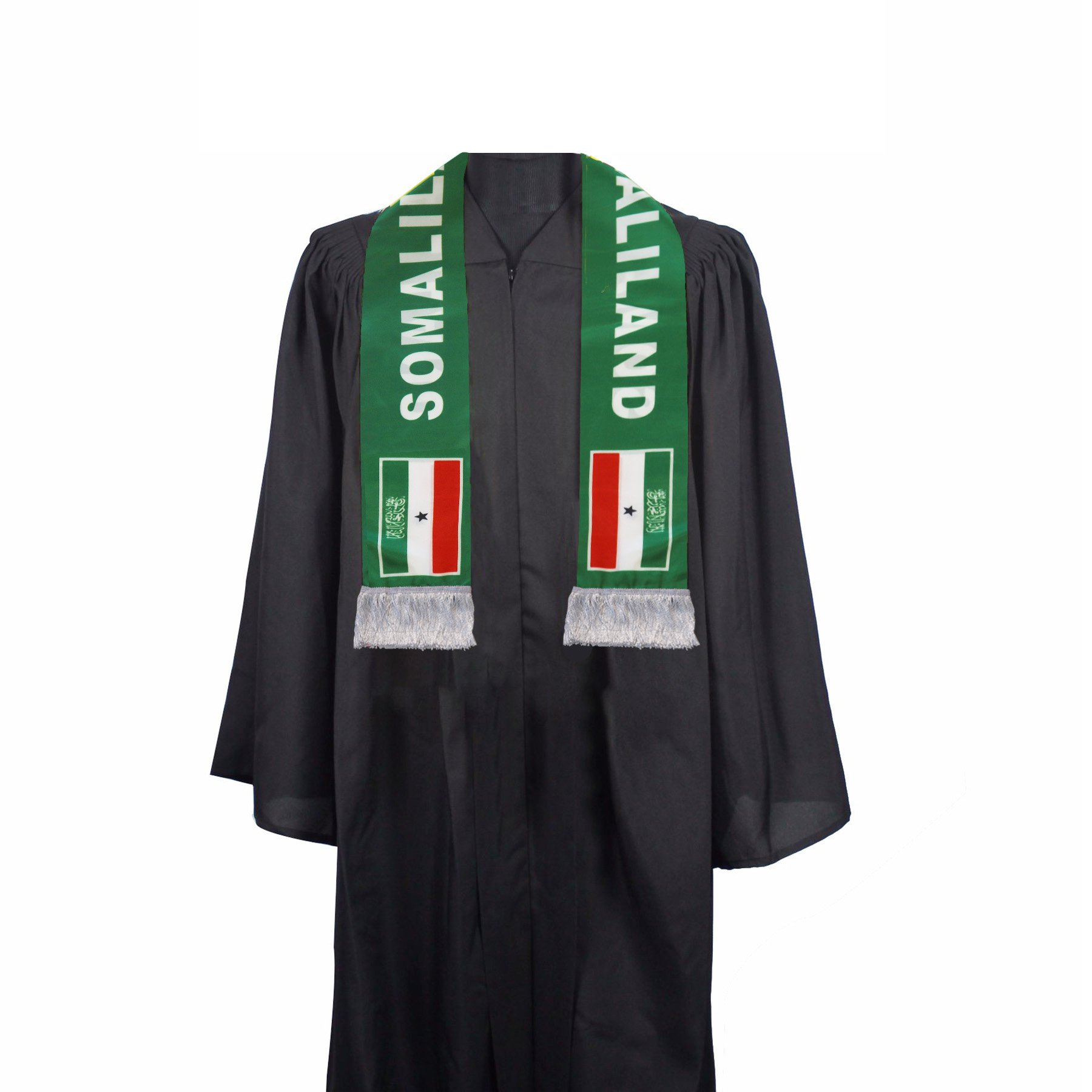 Wholesale Custom Football Cheering Products Fans National Flag Tassel Scarves Shawl Somaliland Flag Scarf