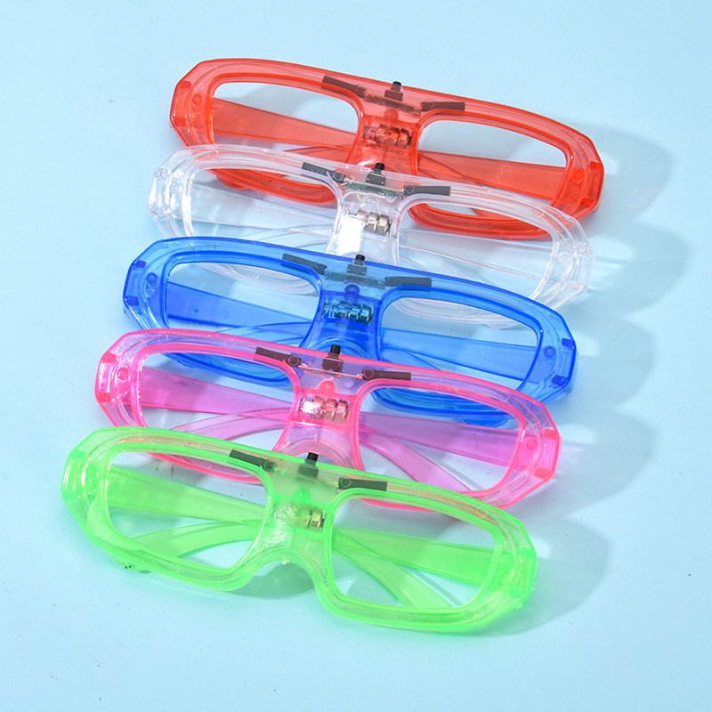 Halloween Christmas Rave Party Glow in the Dark Light up EL Wire Neon Glasses Glow LED flashing Glasses Bar Nightclub Glasses