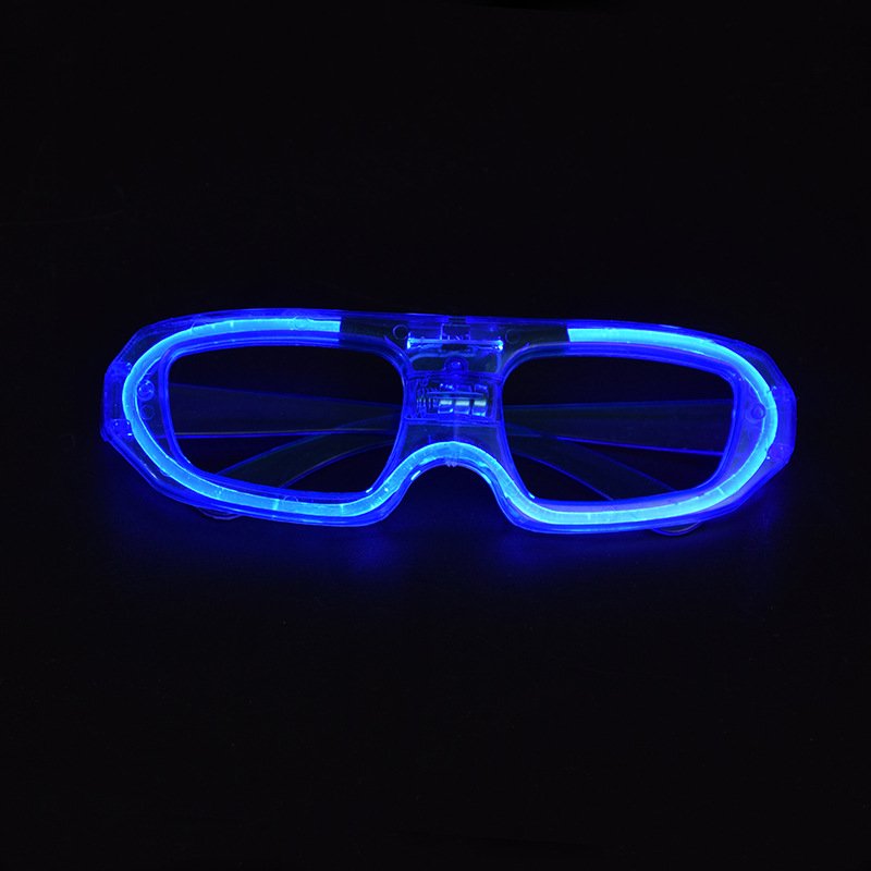 Halloween Christmas Rave Party Glow in the Dark Light up EL Wire Neon Glasses Glow LED flashing Glasses Bar Nightclub Glasses