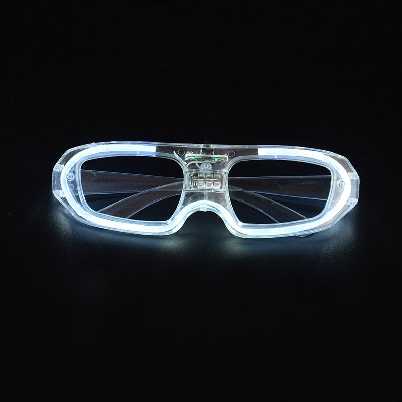 Halloween Christmas Rave Party Glow in the Dark Light up EL Wire Neon Glasses Glow LED flashing Glasses Bar Nightclub Glasses