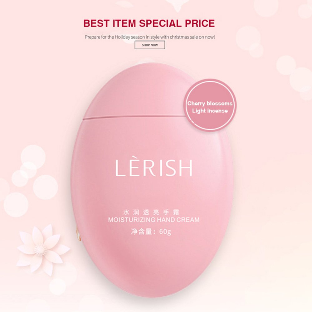 Custom Logo Mini Hand Cream Crema De Manos Cherry Blossoms Handcream Cute Goose Egg Handcreme Skin Care Moisturizing Hand Lotion
