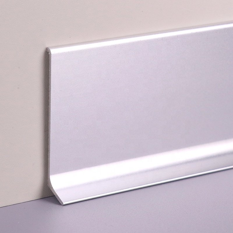 Allzet Aluminum Skirting Board Manufacturing Plant Sports Venues Self-adhesive Skirting Not Accumulate Dust Easy To Clean