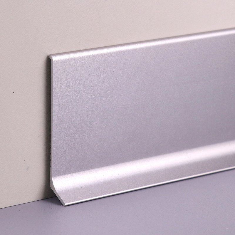 Allzet Aluminum Skirting Board Manufacturing Plant Sports Venues Self-adhesive Skirting Not Accumulate Dust Easy To Clean