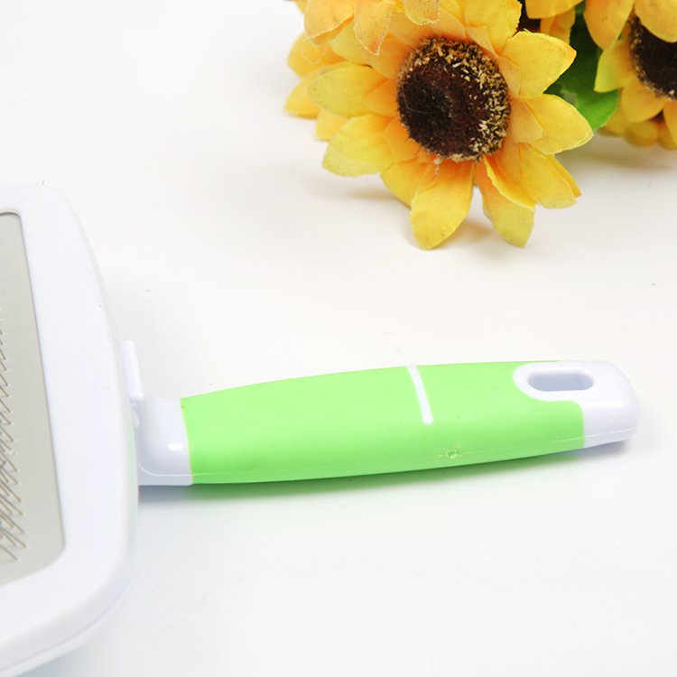 Stainless steel silicone pet hair remover brush dog brush dog grooming pet grooming