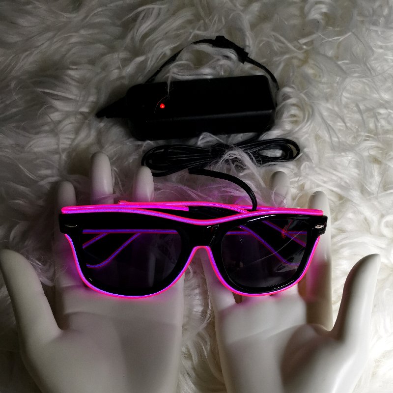 Wholesale light up Halloween 2020 led glasses party el sunglasses for festival