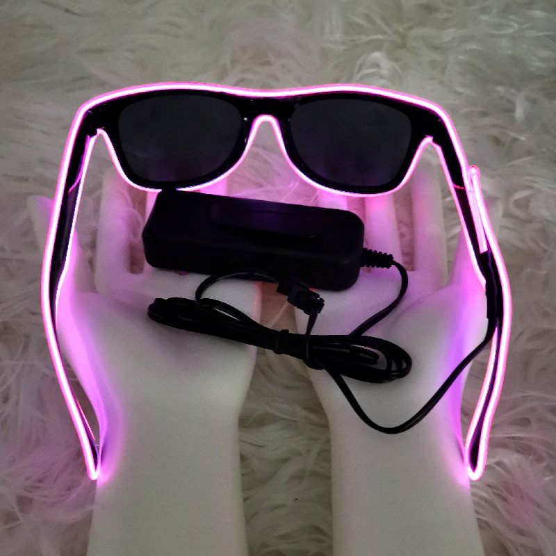 Wholesale light up Halloween 2020 led glasses party el sunglasses for festival