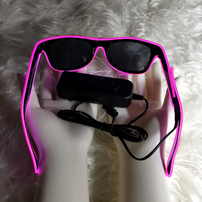 Wholesale light up Halloween 2020 led glasses party el sunglasses for festival