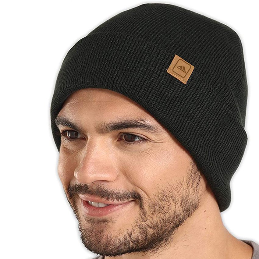 Customized Premium Merino Wool Rib Knit Toque Beanie Winter Tuque Toboggan Hats Stocking Cap