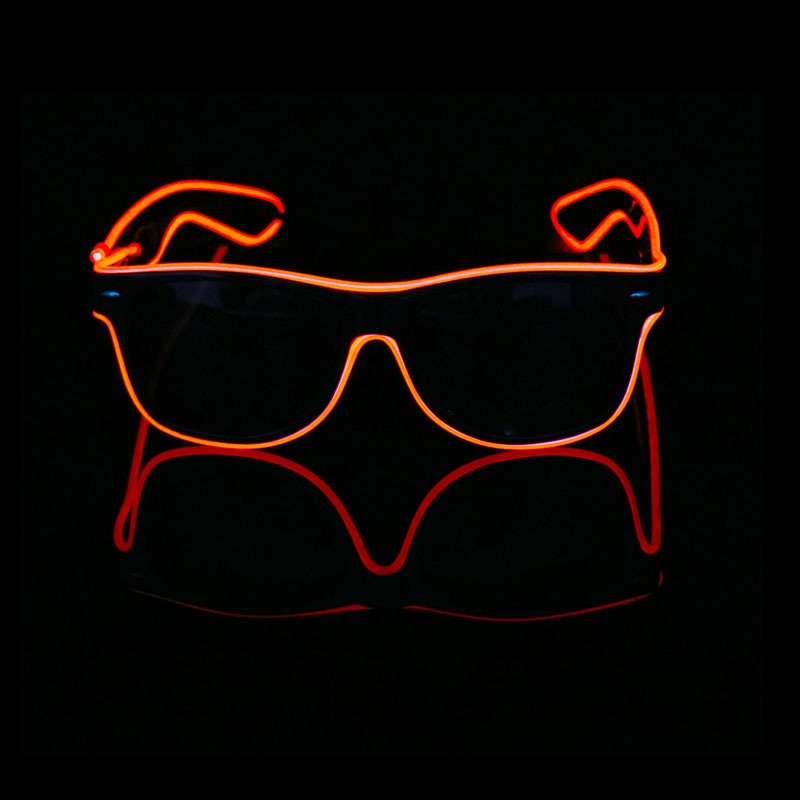 New product EL wire 3 lighting modes glasses sound activated light flashing glasses for party
