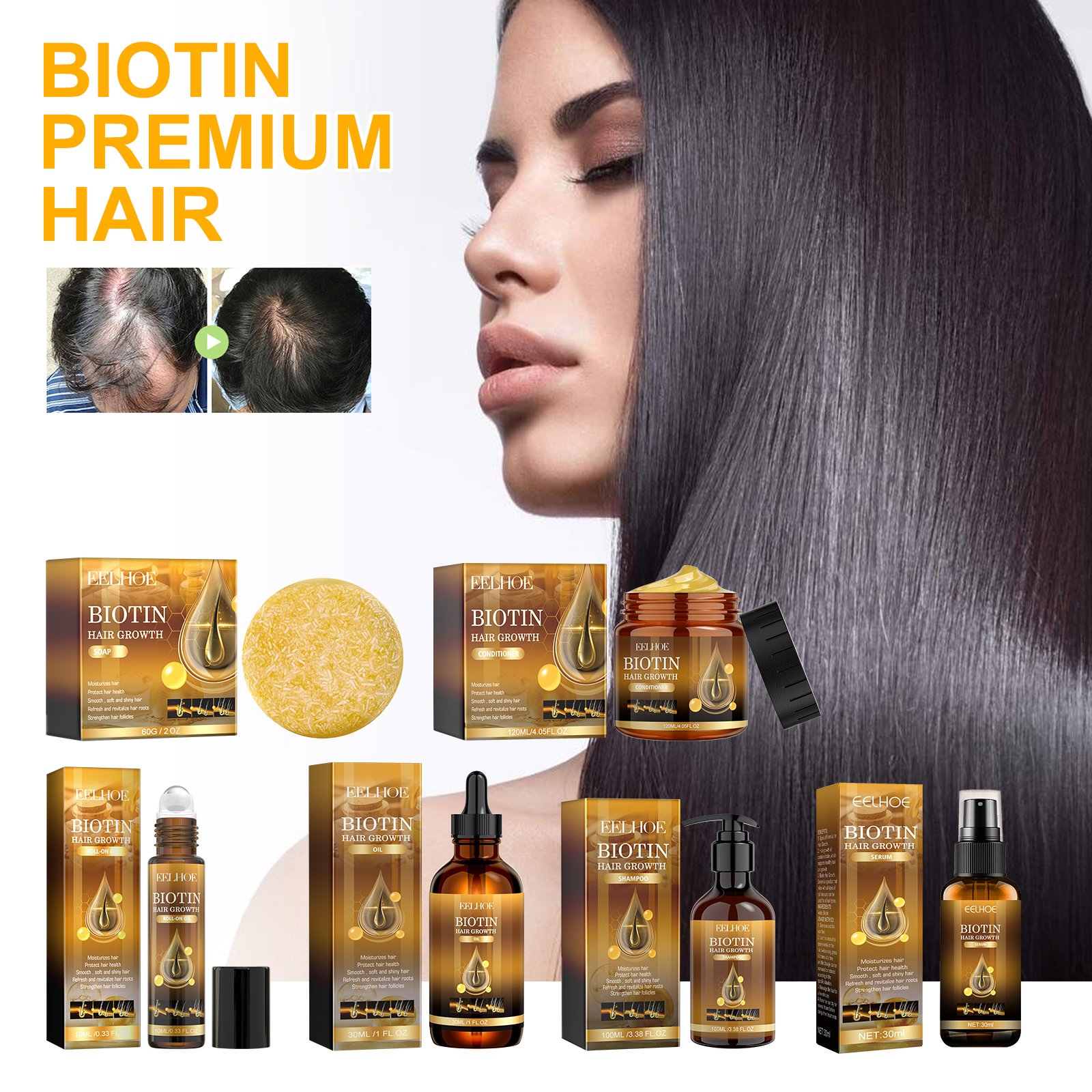 EELHOE Hair Care Products Organic Hair Health Care Strengthen Ordinary Hair Care