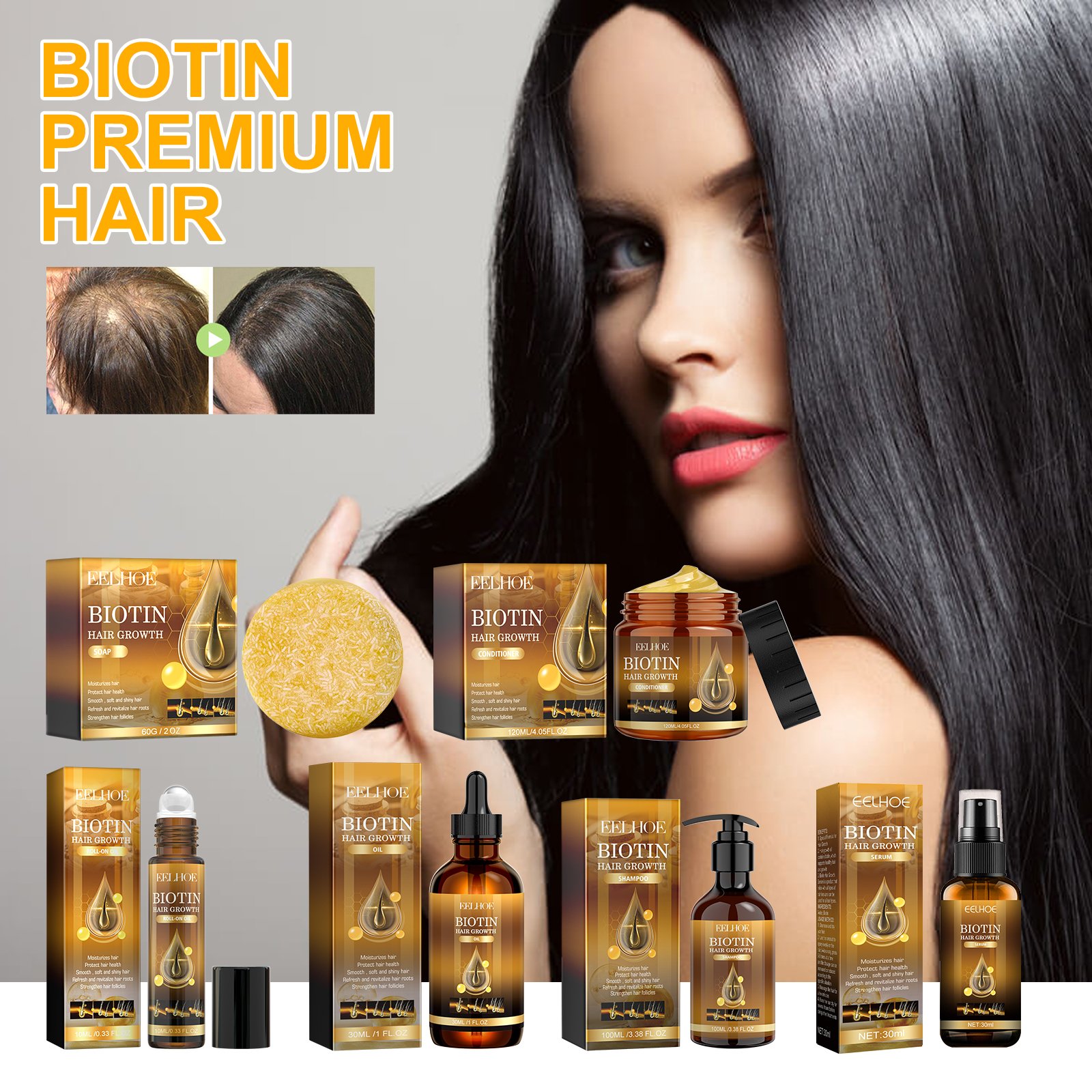 EELHOE Hair Care Products Organic Hair Health Care Strengthen Ordinary Hair Care