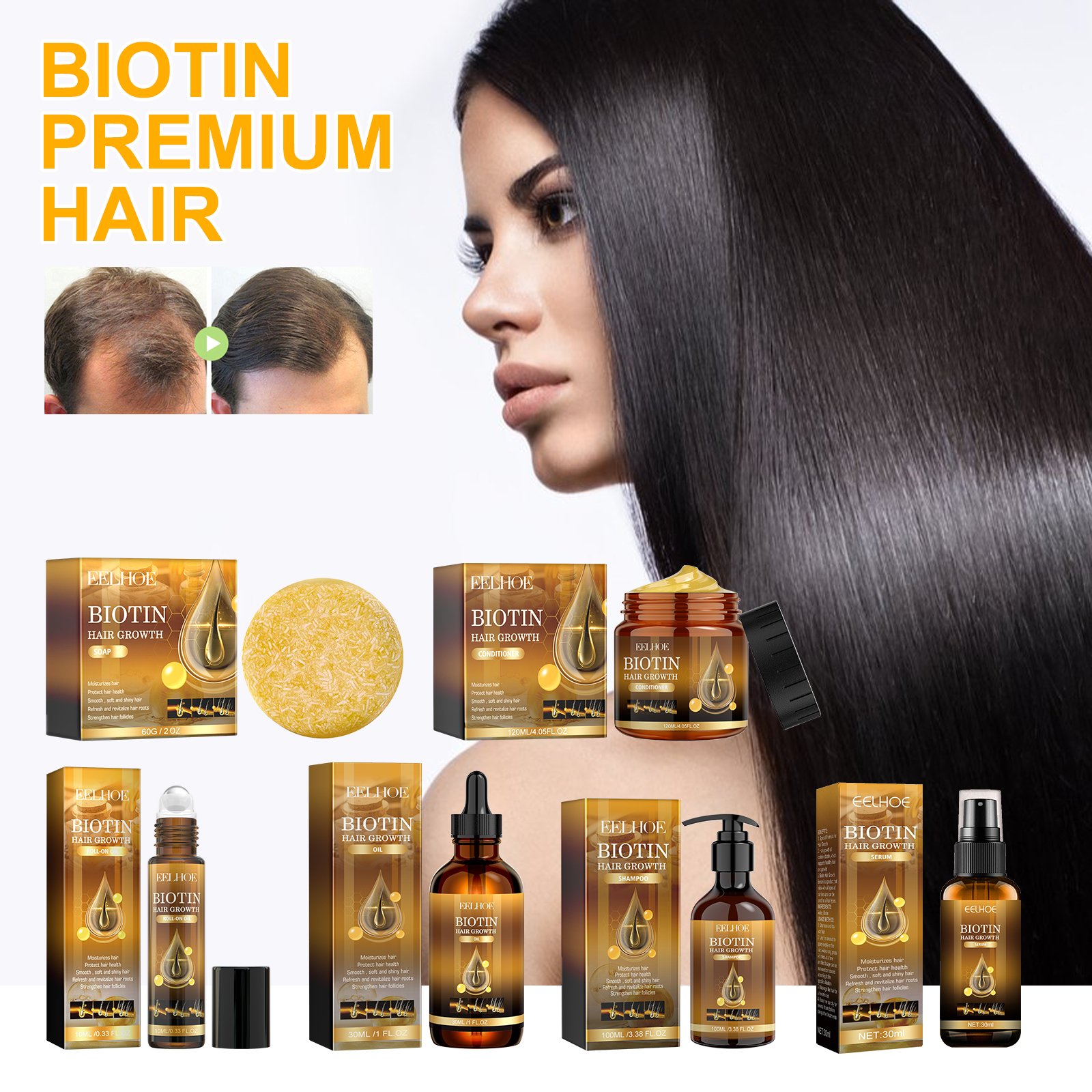 EELHOE Hair Care Products Organic Hair Health Care Strengthen Ordinary Hair Care