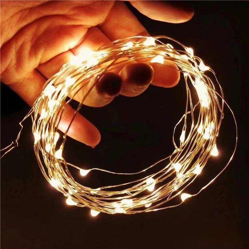 Rts 2M 20 LED 3m 30 LEDs Copper Wire Fairy Led Starry String Lights Powered by Batteries Party Christmas Wedding String light