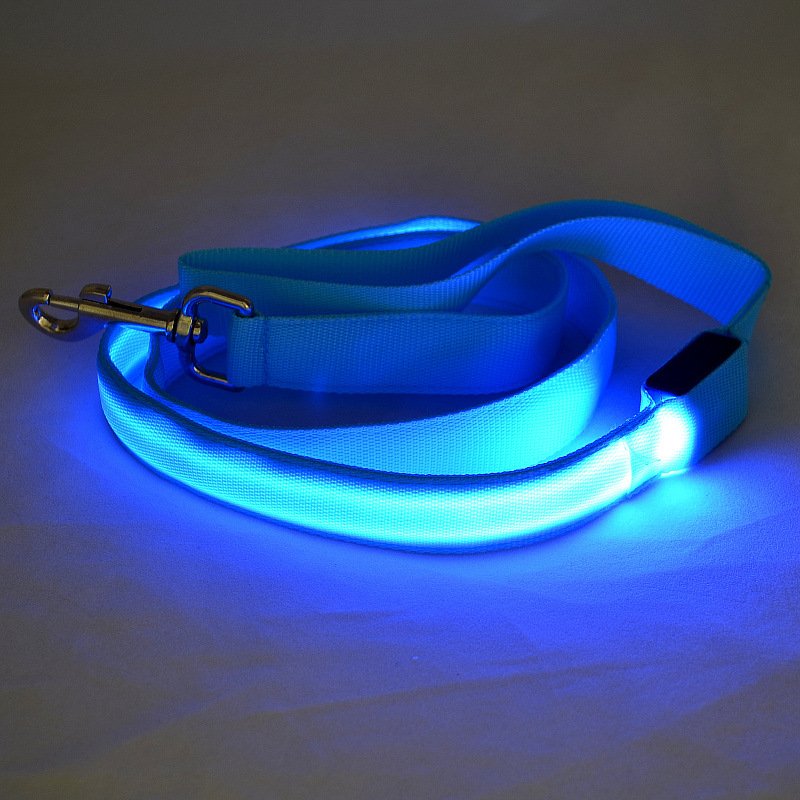 USB rechargeable Flashing dog leash with LED light