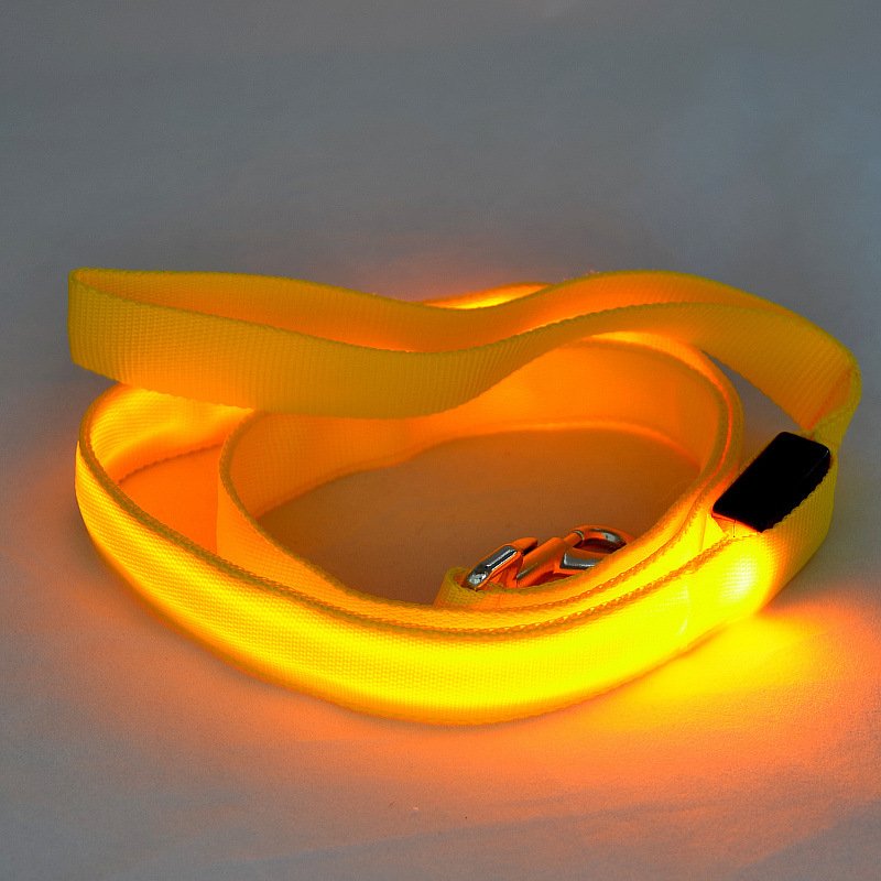 USB rechargeable Flashing dog leash with LED light