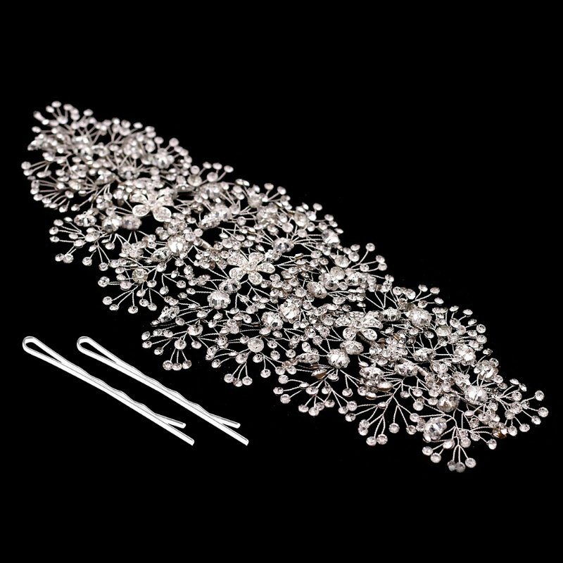 dropshipping products 2021 Luxury Bridal headband Tiara handmade bridesmaid wedding hair accessories
