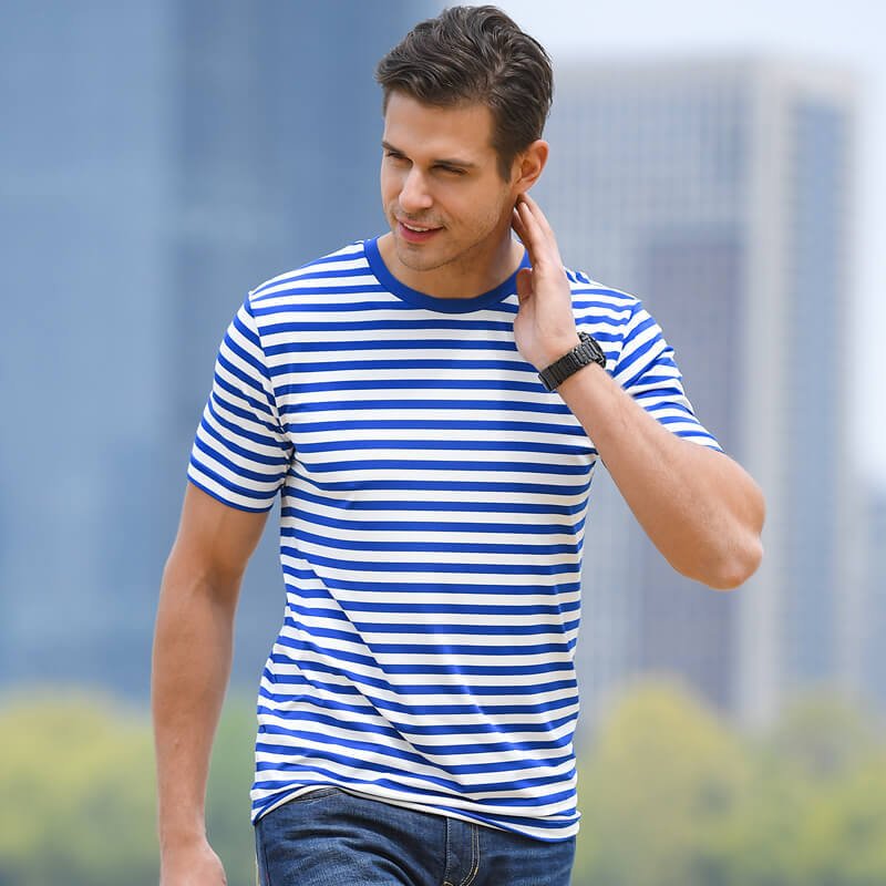 Blank Wholesale Striped Tshirt T-shirts T-shirt Man Outdoor Tactical T Shirt Sport